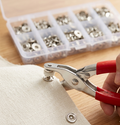 200pcs 12mm Ring Prong Snap Button Kit with Fastener Plier Tool